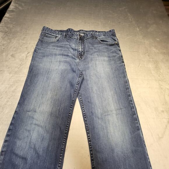 Calvin Klein Jeans Mens 38x31 Blue Straight Leg Stretch Denim Classic Pants - Picture 2 of 9